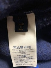 Louis Vuitton Monogram Sweatshirt Blue L Cashmere Wool Pre-Owned, Certified