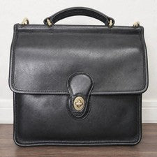 90s USA-made Old Coach 2-way bag, black #QYJY4P