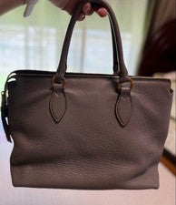 PRADA gray leather handbag Women #QYKTXZ
