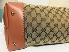 GUCCI GG pattern handbag, beige/pink Beige #QY4Y5X