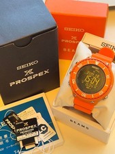 Seiko Collaboration BEAMS Watch Solar Tuna Can Orange #QY55YI