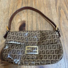 Fendi Mamma Bucket Zucchino Enamel Leather One-Shoulder Bag #QYGJ6B