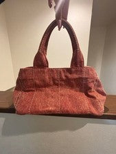 PRADA Red Canvas Handbag #QYKDO3