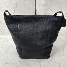 Old Coach 4927 Grained Leather Shoulder Bag, Bucket Style, Black #QYBKZZ