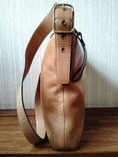 COACH Old Coach Shoulder Bag, Leather, Camel Women #QYDQ7P