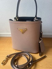 PRADA Panier Saffiano Leather Small Bag Women #QY8EA9