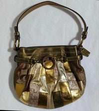 COACH patchwork gold y2k handbag Hard to Find #QYJYGG