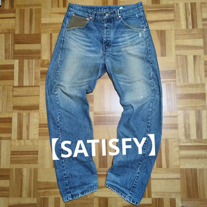 SATISFY Blue Straight Denim Fade #QY3OIZ