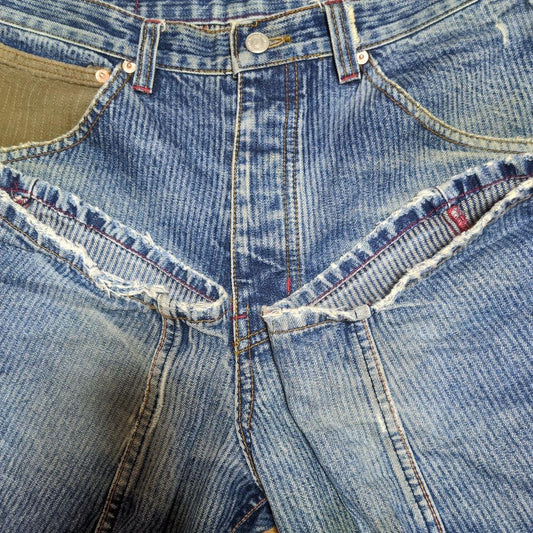 SATISFY Blue Straight Denim Fade #QY3OIZ