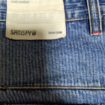 SATISFY Blue Straight Denim Fade #QY3OIZ