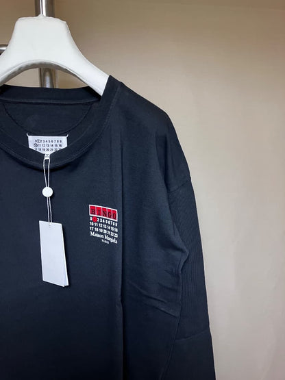M 25aw Margiela Destroyed Logo Long T-Shirt 18934 #QYFW0V