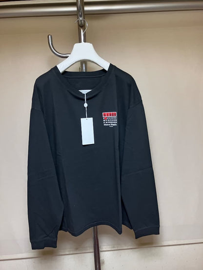 M 25aw Margiela Destroyed Logo Long T-Shirt 18934 #QYFW0V