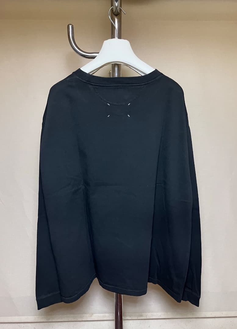 M 25aw Margiela Destroyed Logo Long T-Shirt 18934 #QYFW0V