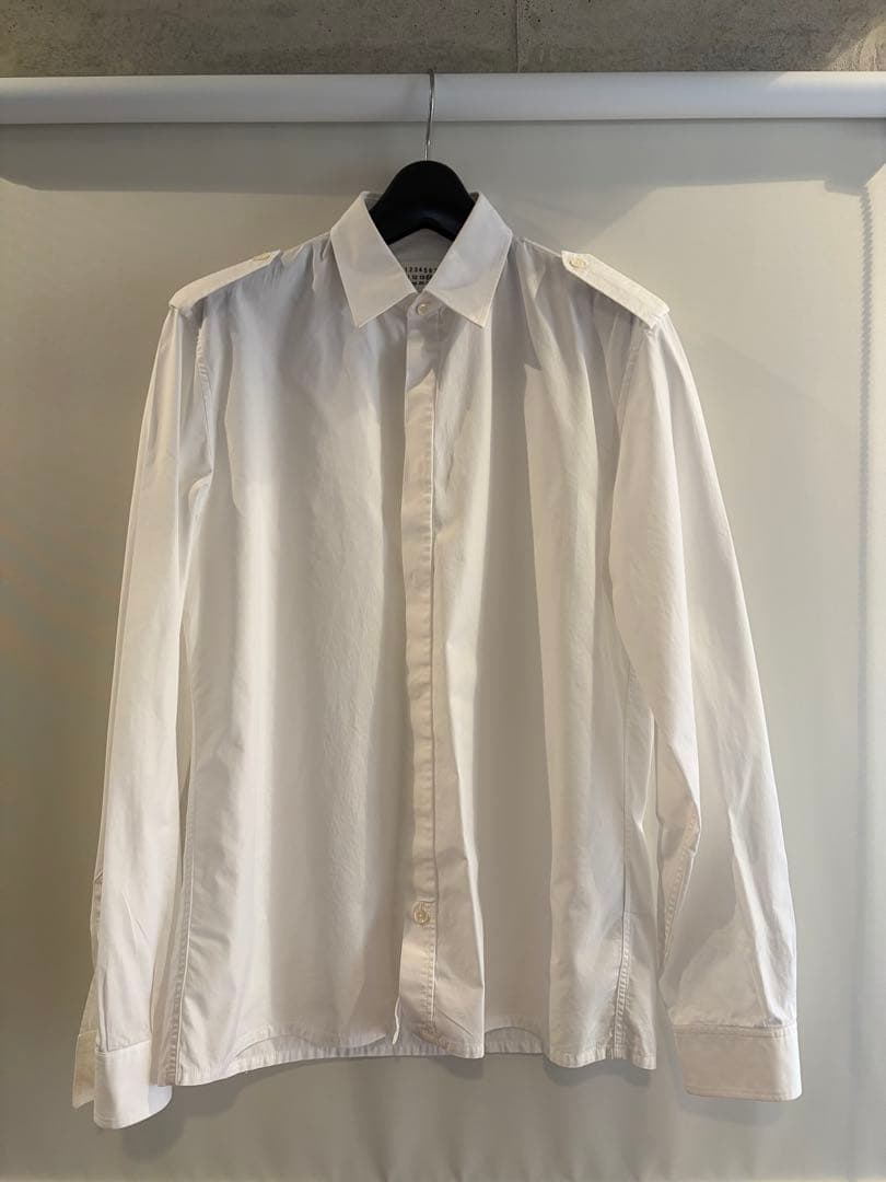 Maison Margiela Epaulet Shirt White #QY8D5R