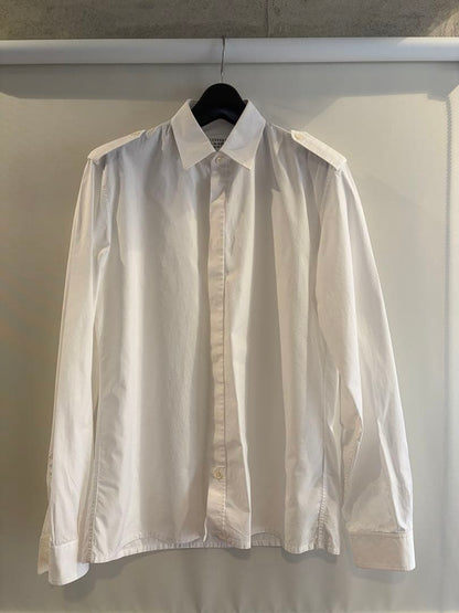 Maison Margiela Epaulet Shirt White #QY8D5R