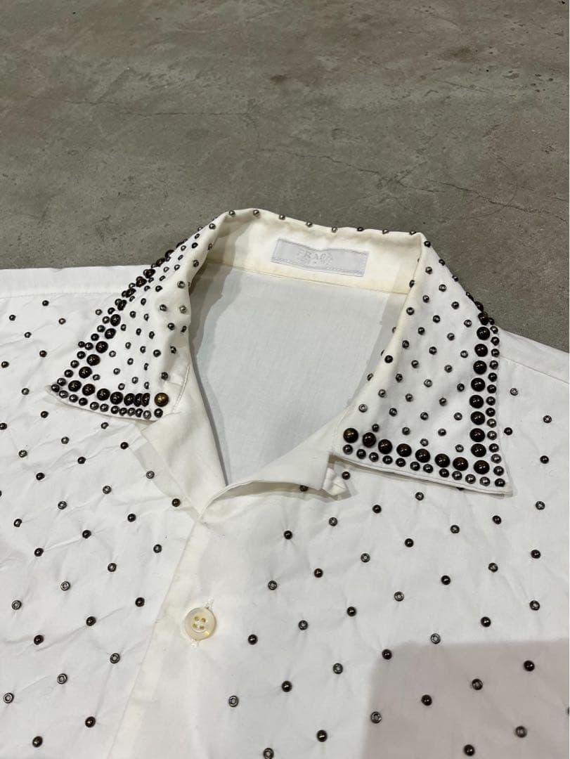 PRADA 2009FW Studded Shirt Collection Piece #QY7IGU