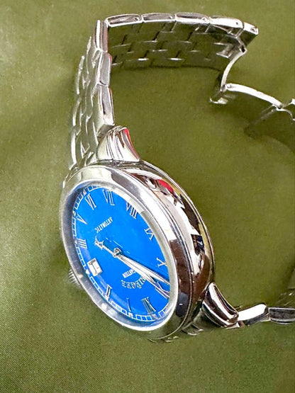Krieger Gigantium Winding Watch with Blue Dial #PGESVD
