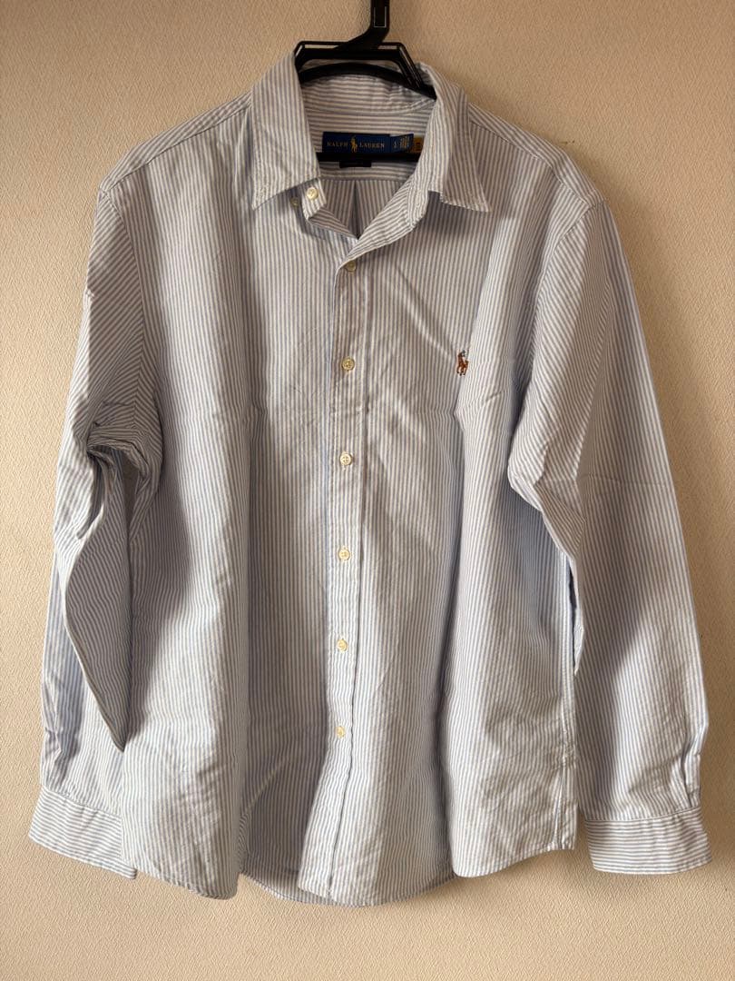 Ralph Lauren Striped Long Sleeve Shirt, Size L #QYINP8