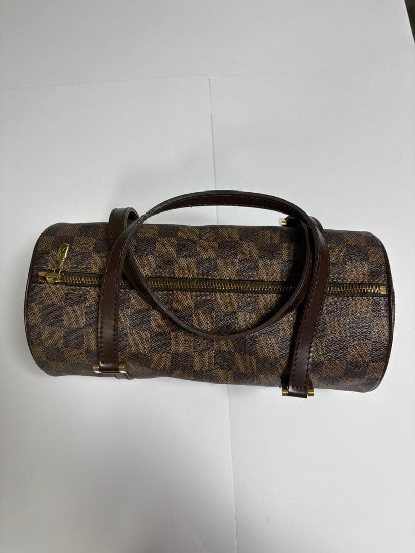LOUIS VUITTON Damier Boston Bag Brown W27xH13cm Damier Canvas #QYAB2V