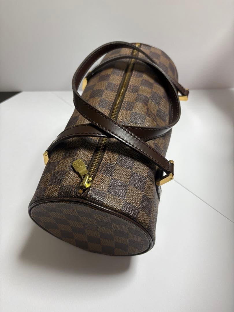 LOUIS VUITTON Damier Boston Bag Brown W27xH13cm Damier Canvas #QYAB2V