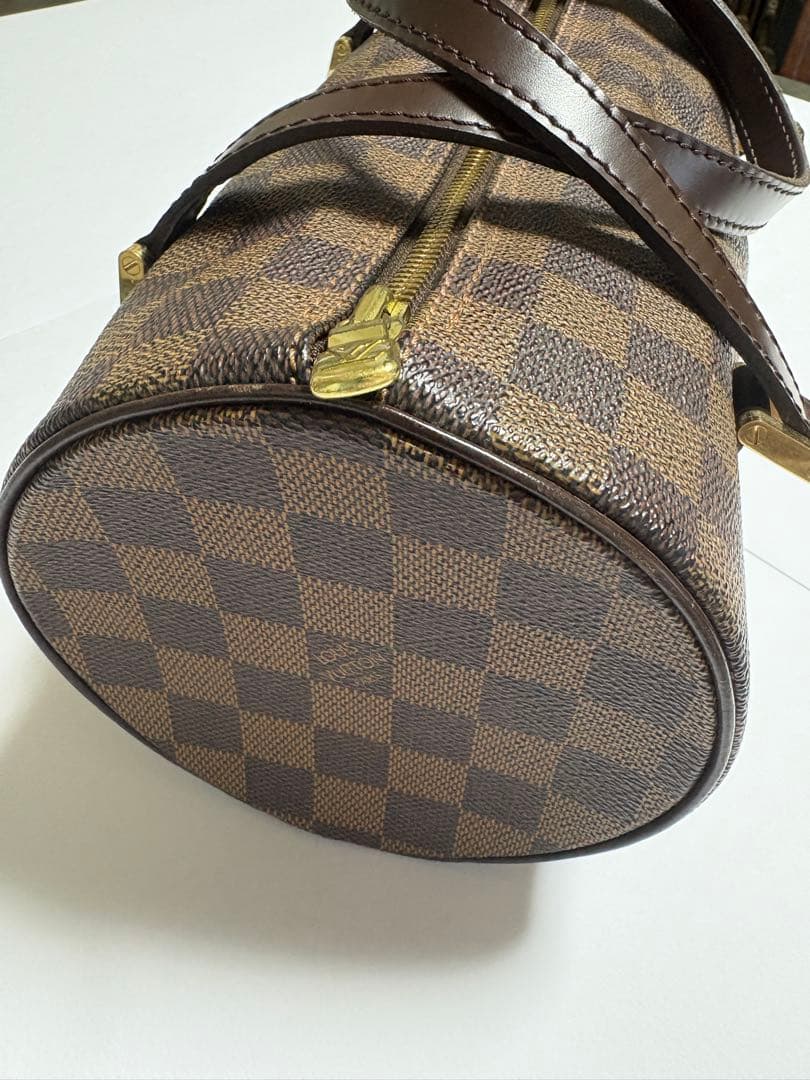 LOUIS VUITTON Damier Boston Bag Brown W27xH13cm Damier Canvas #QYAB2V