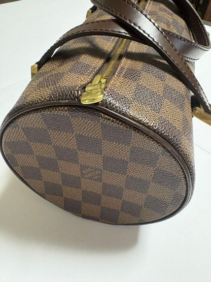 LOUIS VUITTON Damier Boston Bag Brown W27xH13cm Damier Canvas #QYAB2V
