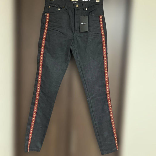/ SAINT LAURENT D06 W/5K Black Denim #PCDY2P