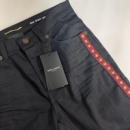 / SAINT LAURENT D06 W/5K Black Denim #PCDY2P