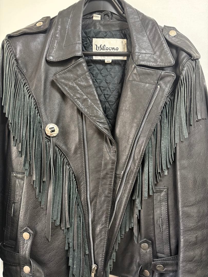 Wilson fringed biker jacket, size 44 #QY9NLK