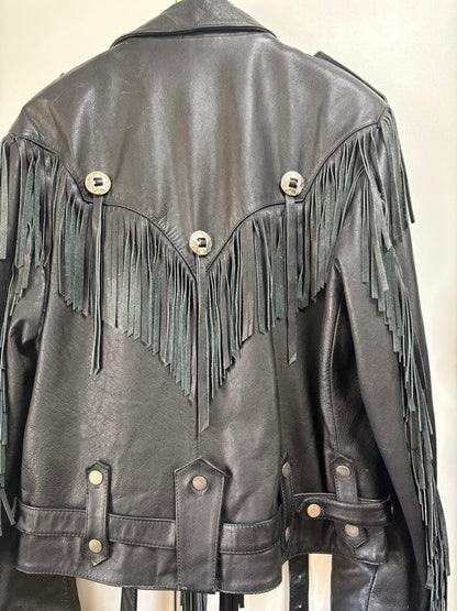 Wilson fringed biker jacket, size 44 #QY9NLK