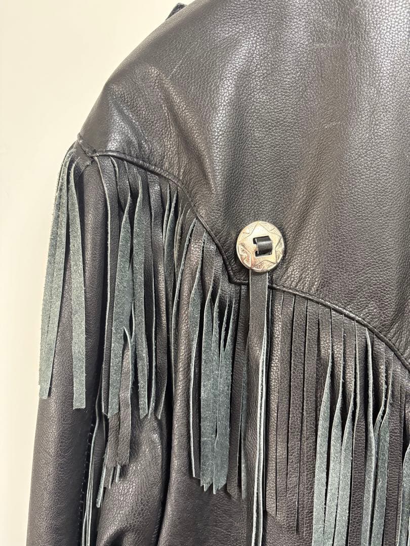 Wilson fringed biker jacket, size 44 #QY9NLK