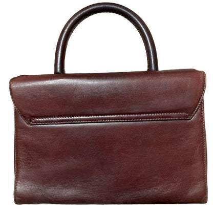 Prada top handle handbag in all-leather nappa leather #PG74M9