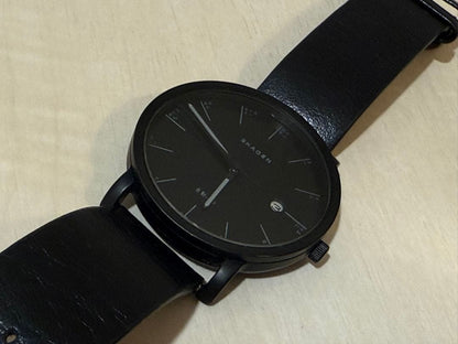 SKAGEN Japanese PAGER Black Analog Watch #QY5DPV