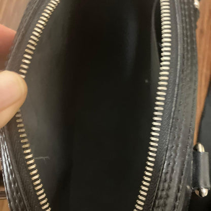 LOUIS VUITTON Epi Jasmin Handbag Black Leather Double Handle Zipper #QY1I7V