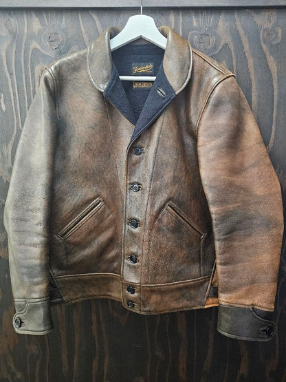 Tenderloin Horsehide Leather Jacket, Medium #QY6GDS