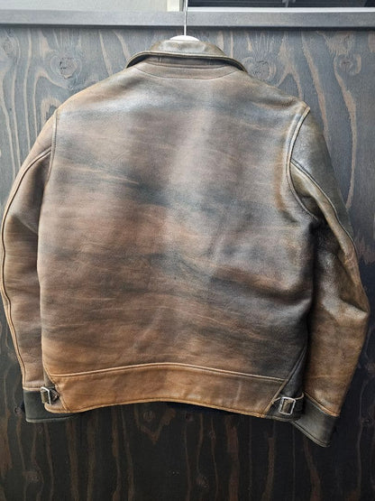 Tenderloin Horsehide Leather Jacket, Medium #QY6GDS