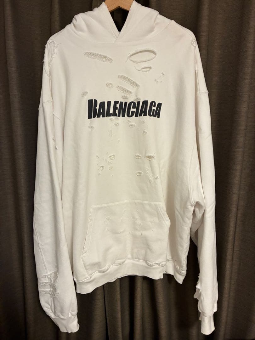 Balenciaga Destroy Pullover Hoodie Size L #QYC0EM
