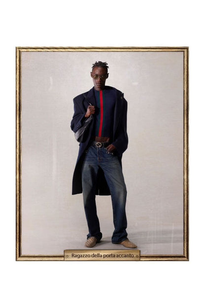 SS26 Gucci Demna Horsebit Washed Denim #QY60EB