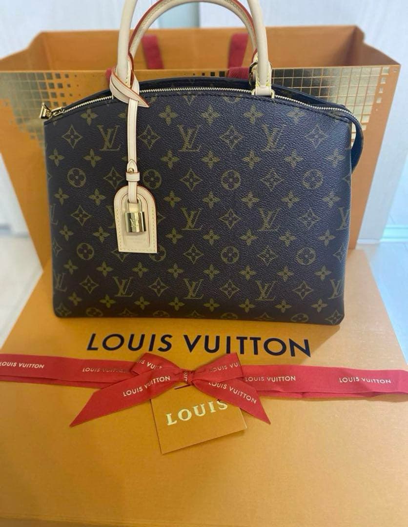 LOUIS VUITTON Handbag Brown Monogram Canvas Shoulder Bag #QY7B97