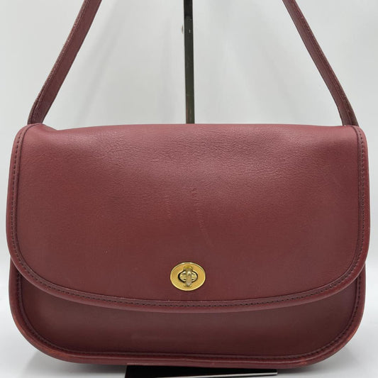 COACH Shoulder Bag, Leather, Red, Old Coach #QYBT1I