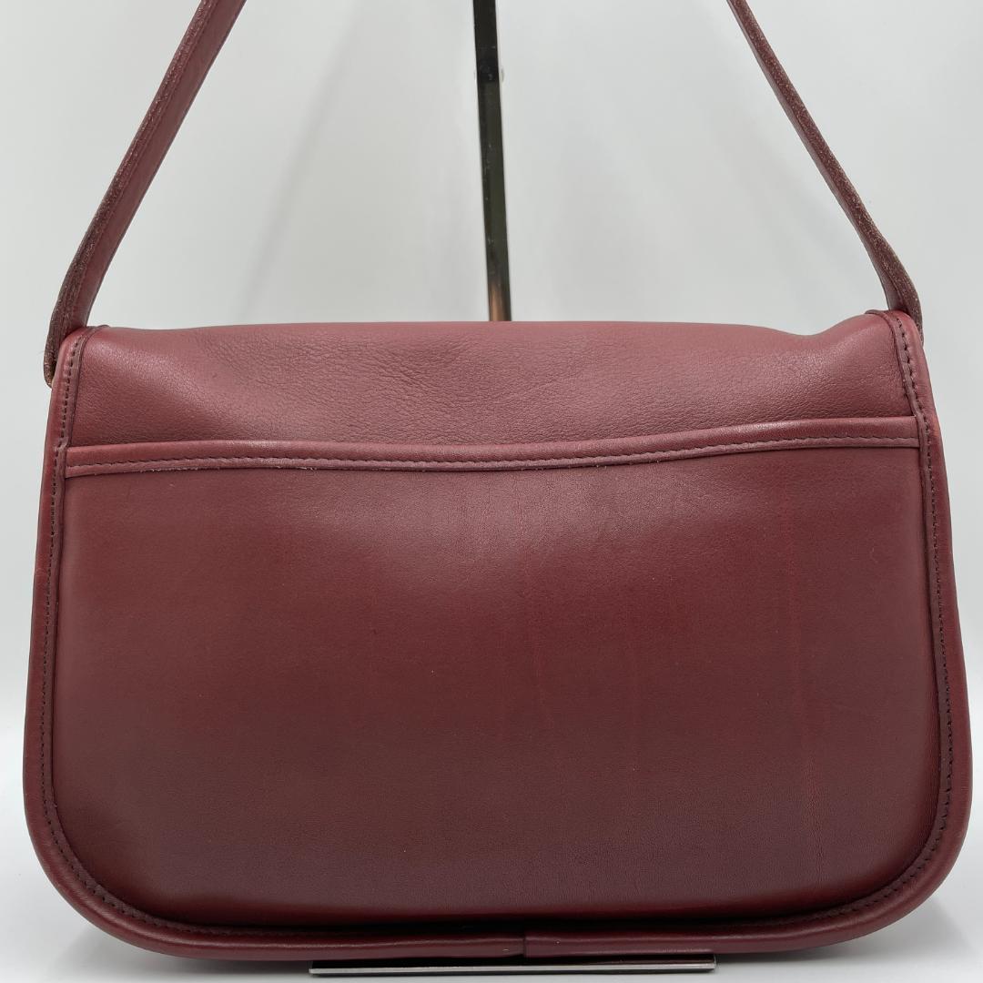 COACH Shoulder Bag, Leather, Red, Old Coach #QYBT1I