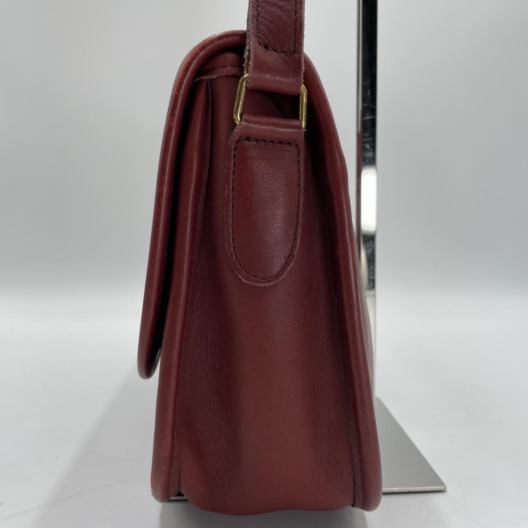COACH Shoulder Bag, Leather, Red, Old Coach #QYBT1I