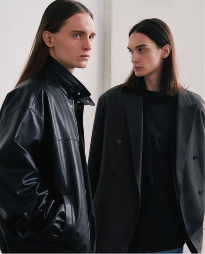 CODA SYNTHETIC LEATHER OVERSIZED JACKET #PF7J7B