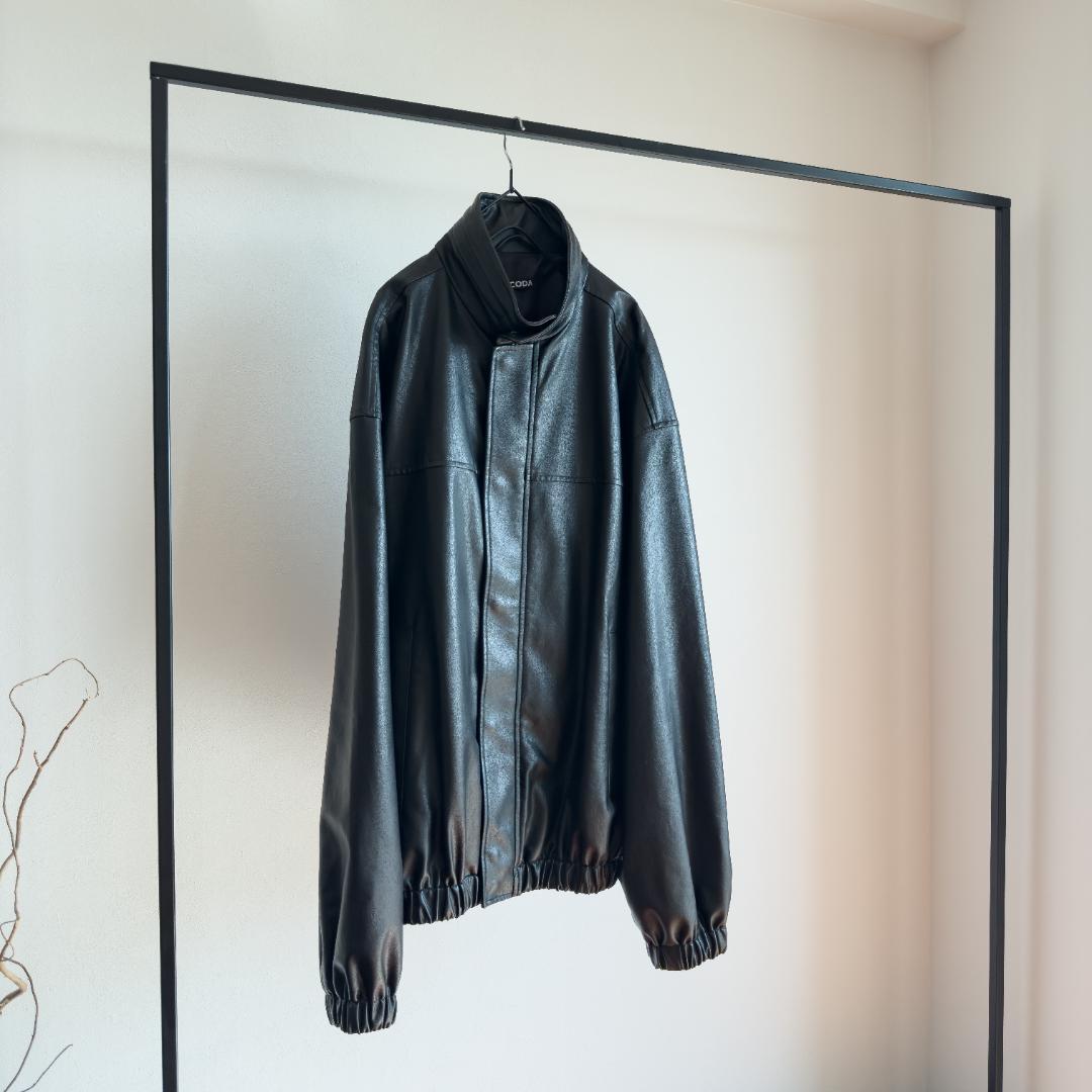CODA SYNTHETIC LEATHER OVERSIZED JACKET #PF7J7B