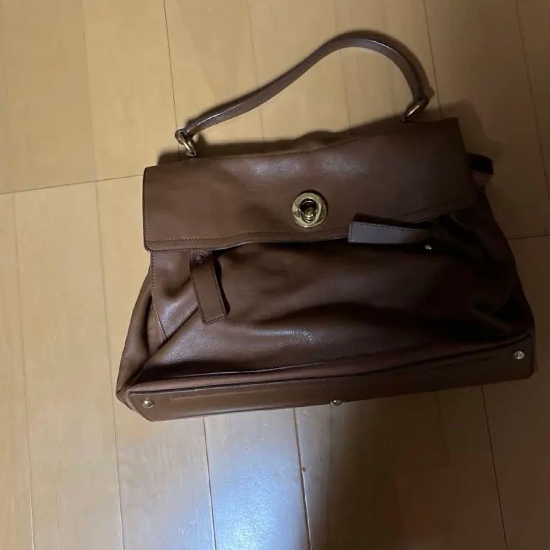 YVES SAINT LAURENT Leather Brown Handbag #QY1BOB