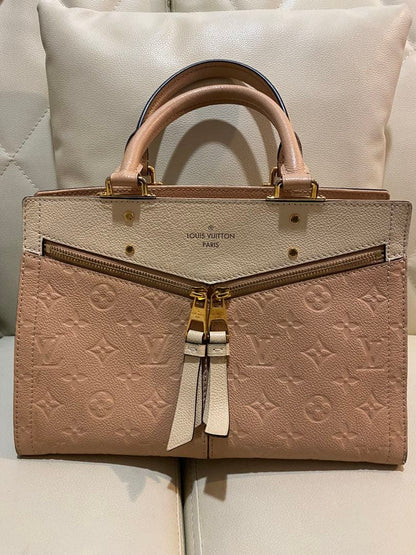 LOUIS VUITTON Sur Seine PM 2-Way Bicolor Bicolor Leather #QY87NN