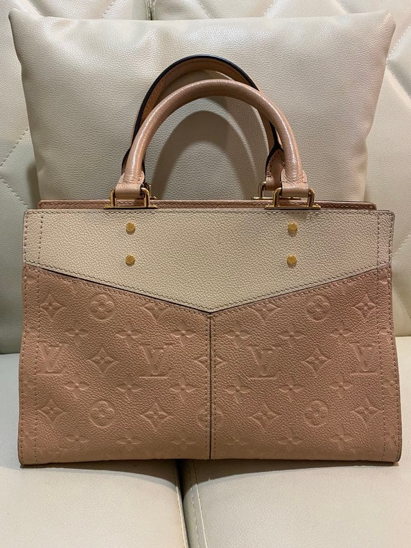 LOUIS VUITTON Sur Seine PM 2-Way Bicolor Bicolor Leather #QY87NN