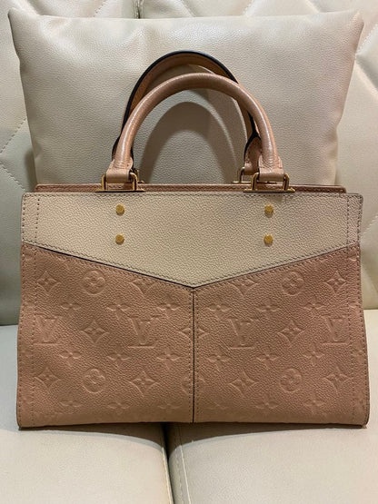 LOUIS VUITTON Sur Seine PM 2-Way Bicolor Bicolor Leather #QY87NN