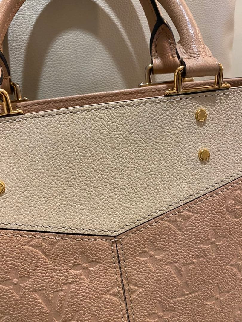 LOUIS VUITTON Sur Seine PM 2-Way Bicolor Bicolor Leather #QY87NN