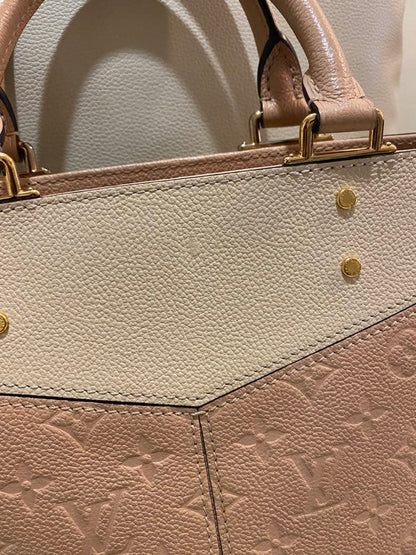 LOUIS VUITTON Sur Seine PM 2-Way Bicolor Bicolor Leather #QY87NN